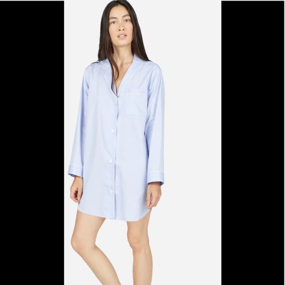 Everlane The Oxford Pajama Tunic size M